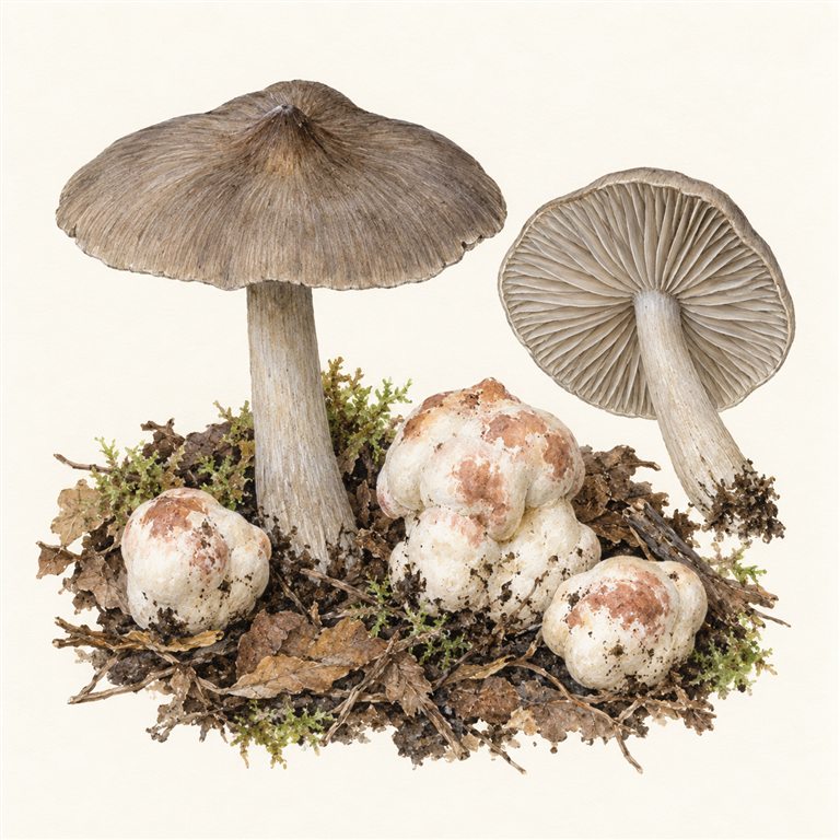 Abortert rødspore (Entoloma abortivum)