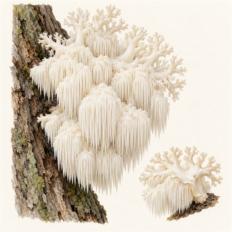 Amerikansk piggsvinsopp (Hericium americanum)