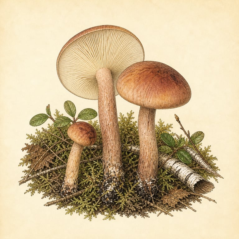 Bjørkemusserong (Tricholoma fulvum)