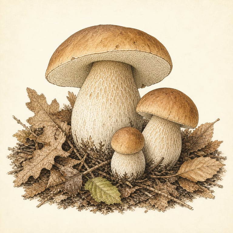 Bleklodden steinsopp (Boletus reticulatus)