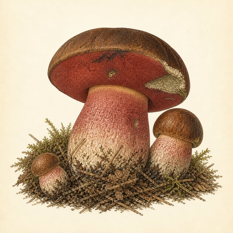 Blodrørsopp (Neoboletus praestigiator)
