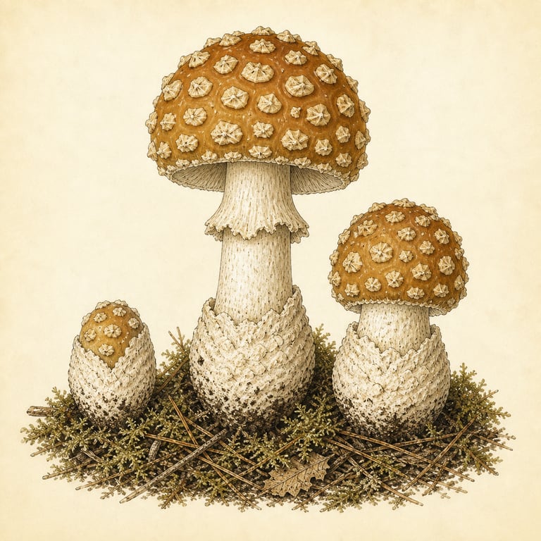 Brun fluesopp (Amanita regalis)