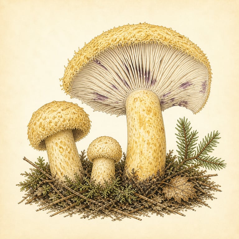 Fiolett svovelriske (Lactarius repraesentaneus)