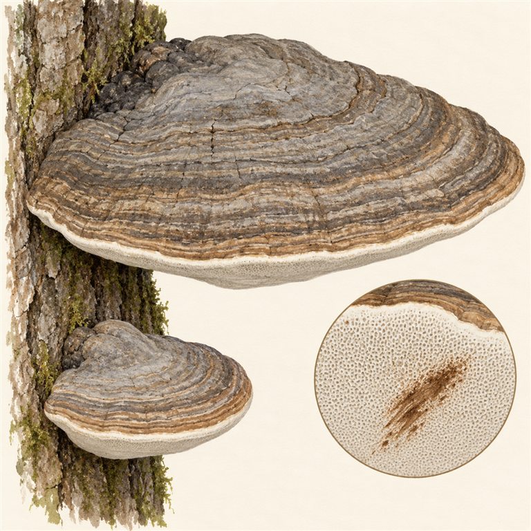 Flatkjuke (Ganoderma applanatum)