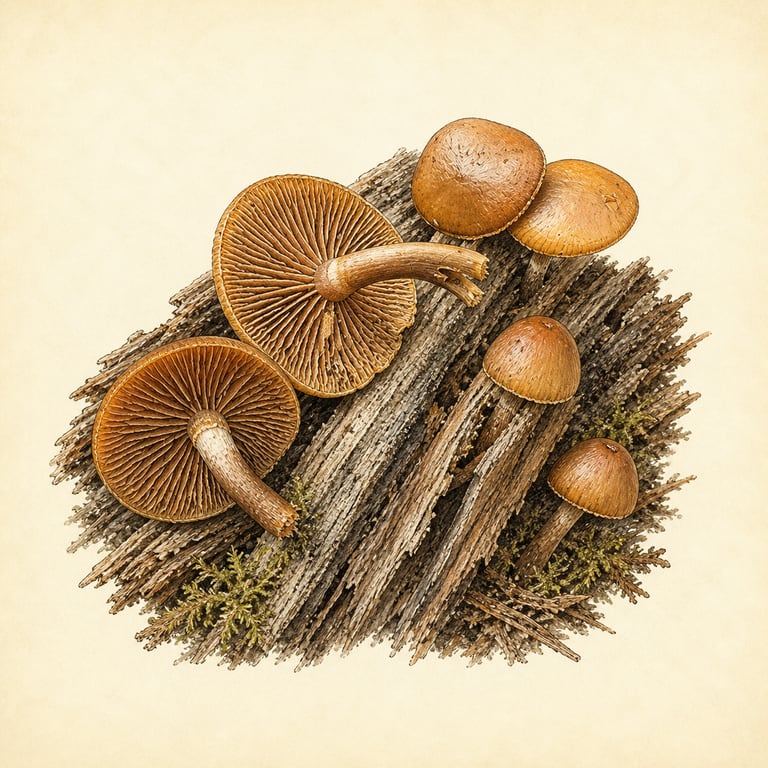 Flatklokkehatt (Galerina marginata)