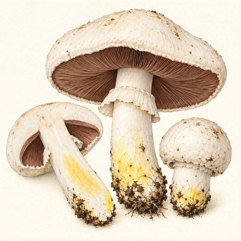 Giftsjampinjong (Agaricus xanthodermus)