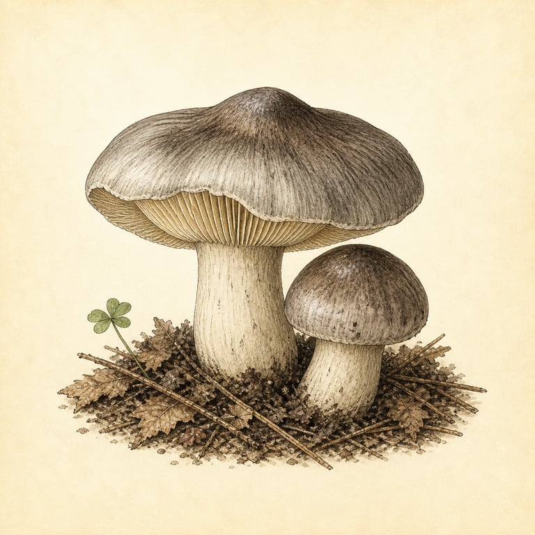 Gråmusserong (Tricholoma portentosum)