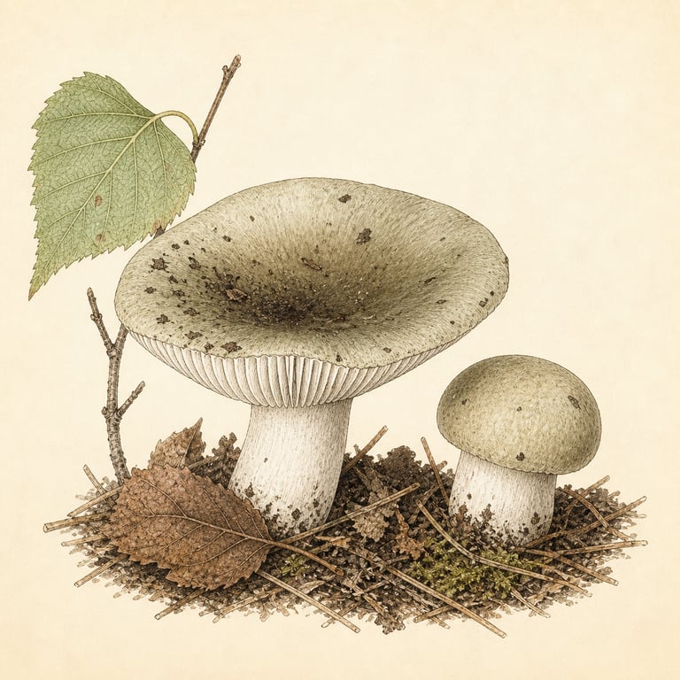 Grønnkremle (Russula aeruginea)