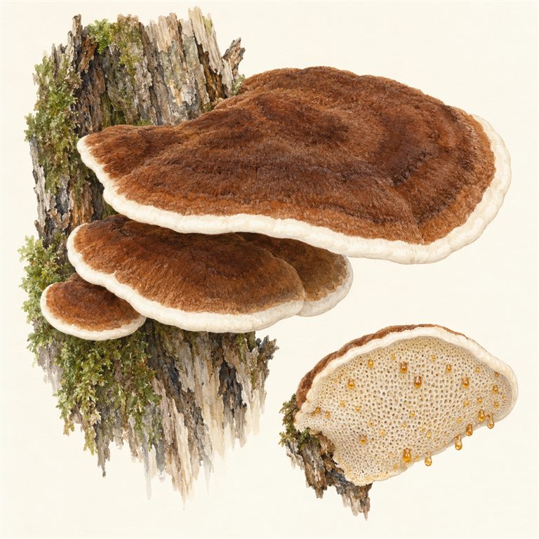 Harpikskjuke (Ischnoderma resinosum)