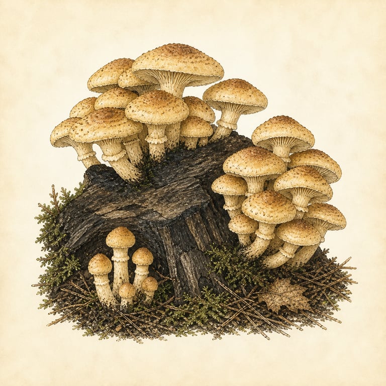 Honningsopp (Armillaria mellea)