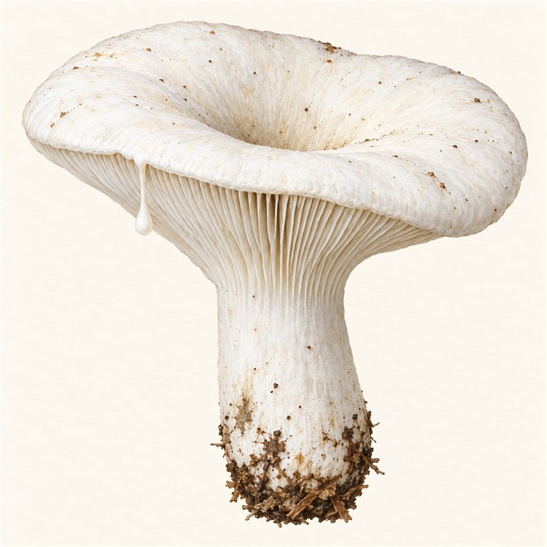 Hvit pepperriske (Lactifluus piperatus)