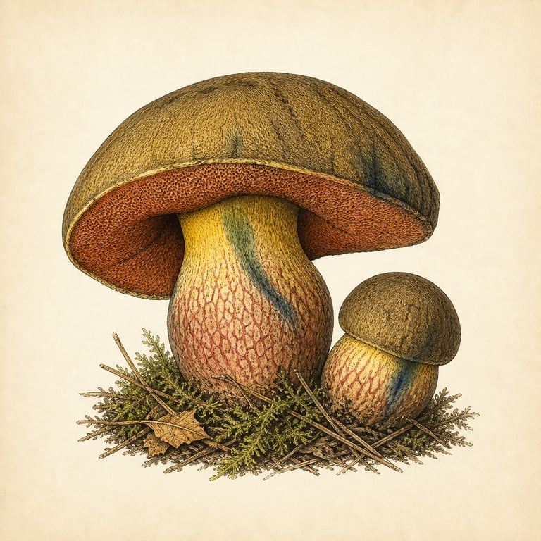 Ildrørsopp (Suillellus luridus)