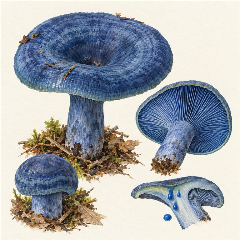 Indigoriske (Lactarius indigo)