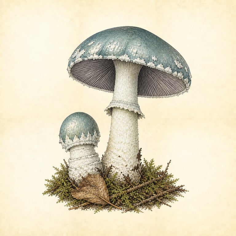 Irrgrønn kragesopp (Stropharia aeruginosa)