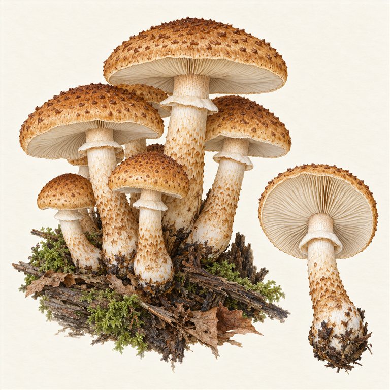 Klubbehonningsopp (Armillaria gallica)