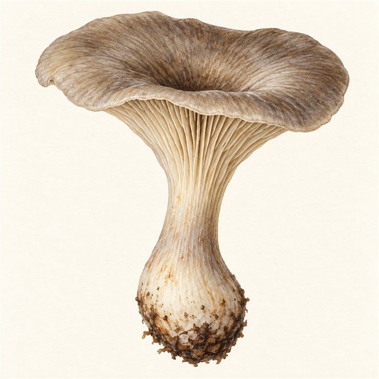 Klubbetraktsopp (Ampulloclitocybe clavipes)