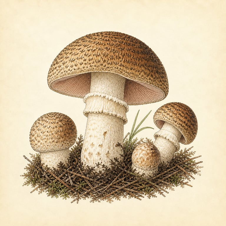 Kongesjampinjong (Agaricus augustus)