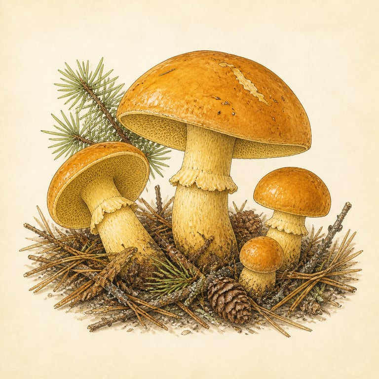 Lerkesopp (Suillus grevillei)