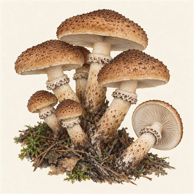 Mørk honningsopp (Armillaria ostoyae)