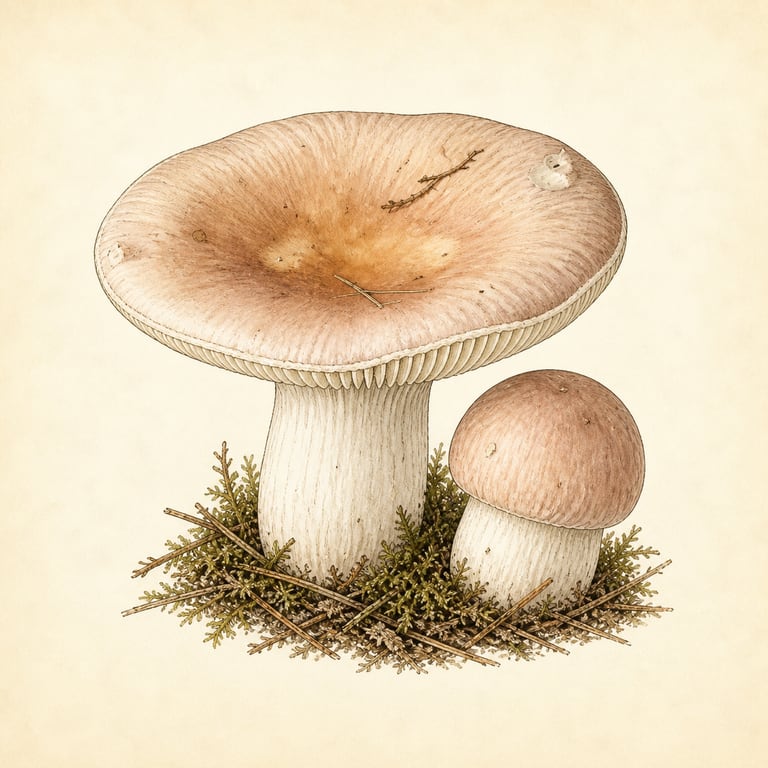Nøttekremle (Russula vesca)