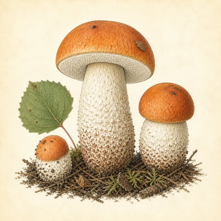 Ospeskrubb (Leccinum albostipitatum)