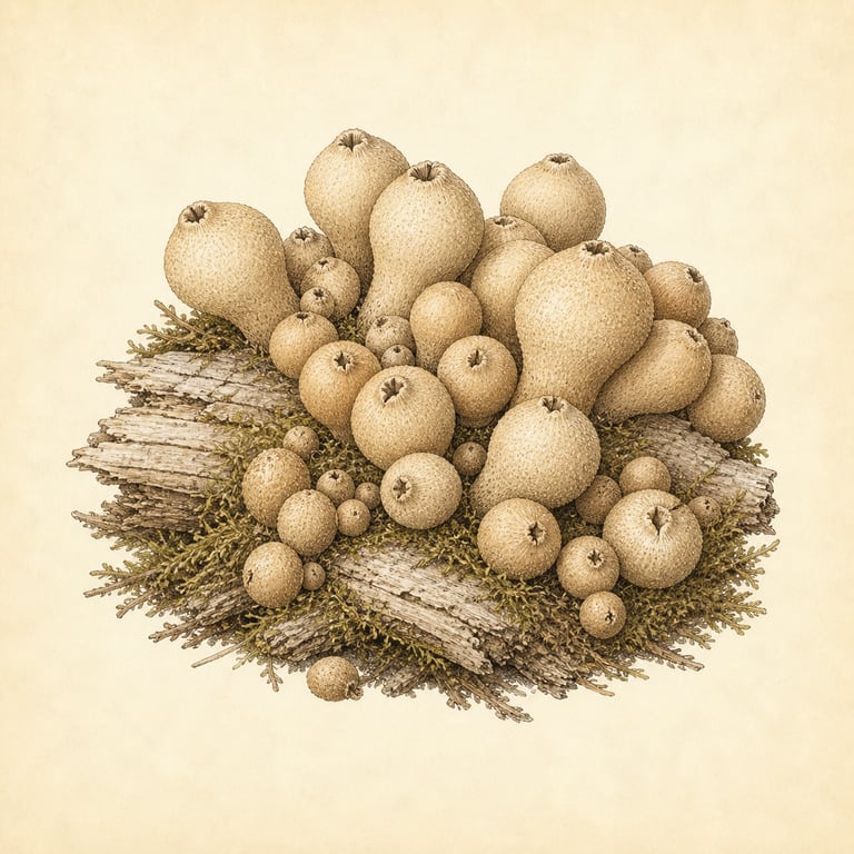 Pærerøyksopp (Apioperdon pyriforme)