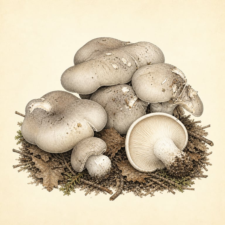 Puddertraktsopp (Clitocybe nebularis)