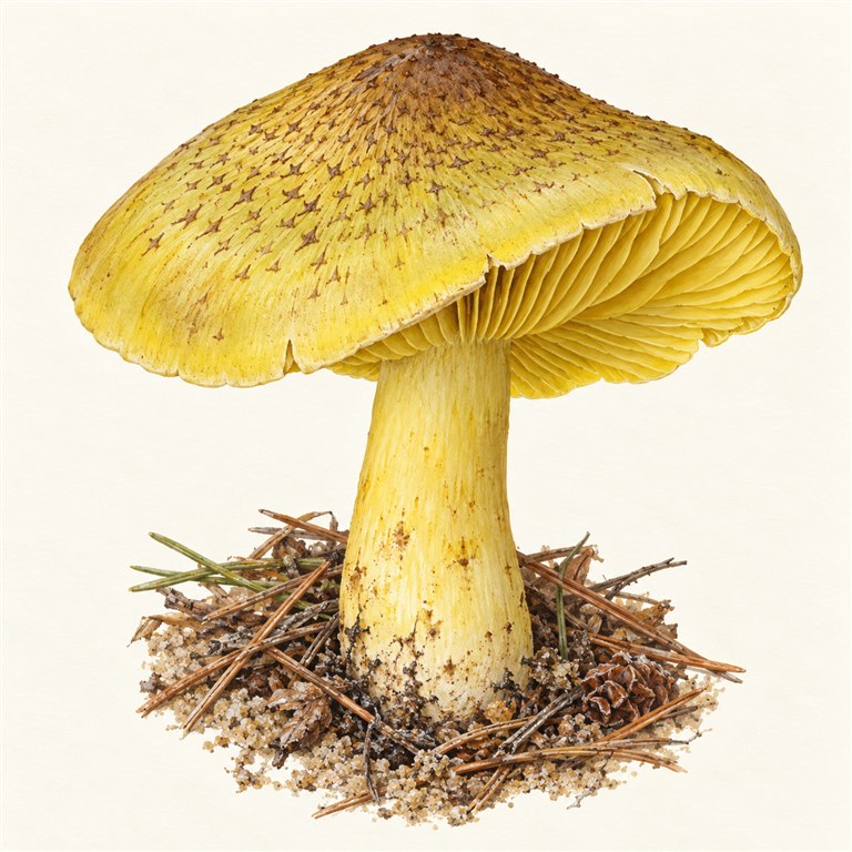 Riddermusserong (Tricholoma equestre)