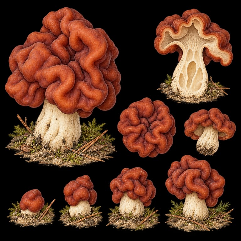 Sandmorkel (Gyromitra esculenta)