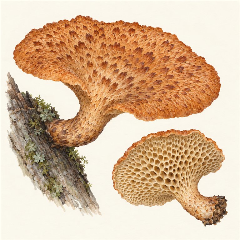 Sekskantkjuke (Neofavolus alveolaris)