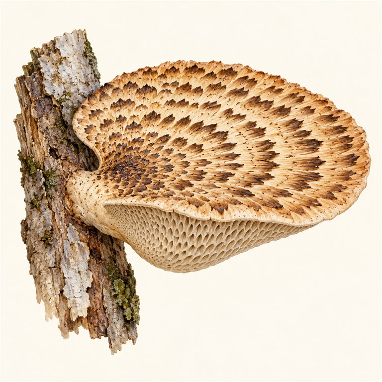 Skjellkjuke (Cerioporus squamosus)