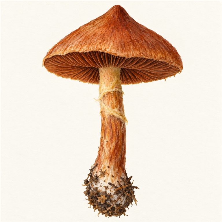 Spiss giftslørsopp (Cortinarius rubellus)