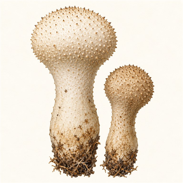 Stilkrøyksopp (Lycoperdon excipuliforme)