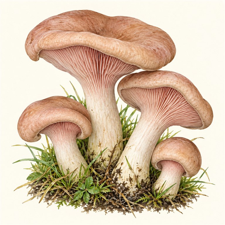 Stor væpnerhatt (Clitopilus geminus)