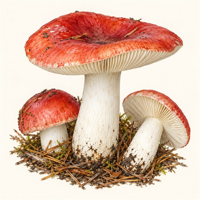 Storkremle (Russula paludosa)