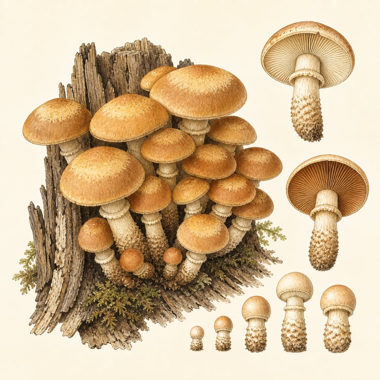Stubbeskjellsopp (Kuehneromyces mutabilis)