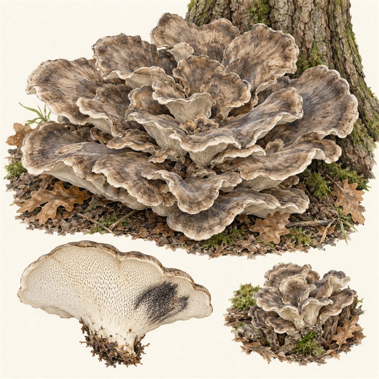Svartnende kjempekjuke (Meripilus sumstinei)