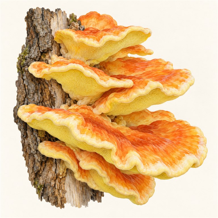 Svovelkjuke (Laetiporus sulphureus)