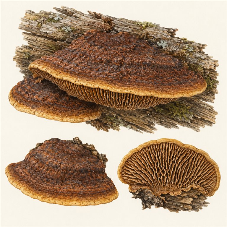 Vedmusling (Gloeophyllum sepiarium)
