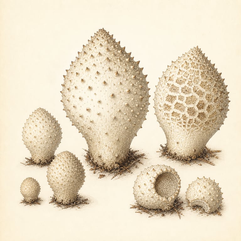 Vorterøyksopp (Lycoperdon perlatum)